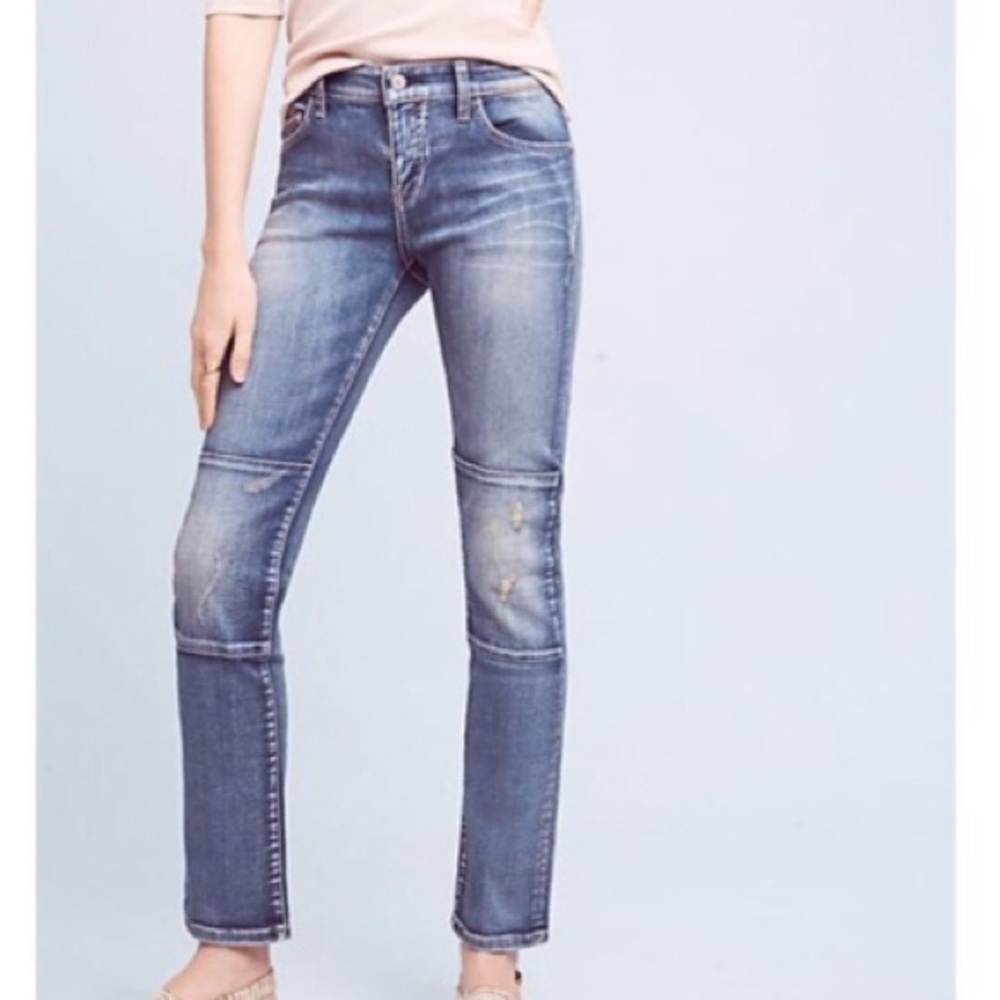 Anthropologie Pilcro and Letterpress Patch Jeans